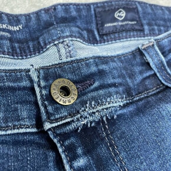 AG Adriano Goldschmied The Farrah Skinny High-Rise Jeans Womens Size 27 a0188 - Picture 2 of 11